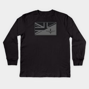 Parachute Regiment Union Jack Patch (subdued) Kids Long Sleeve T-Shirt